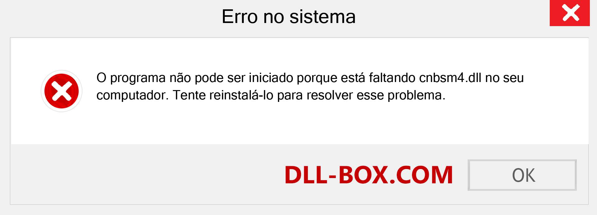 Arquivo cnbsm4.dll ausente ?. Download para Windows 7, 8, 10 - Correção de erro ausente cnbsm4 dll no Windows, fotos, imagens